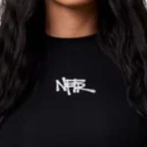 Womens Cropped Baby Tee <b>Black</b> Stretch Cotton Lightweight Streetwear <b>Top</b> Slim Fit Short Sleeve Minimal Logo Style - Product Image 5