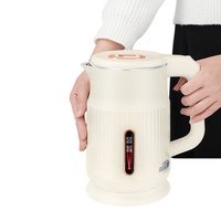 Bouilloire électrique en acier inoxydable 304 à double paroi de qualité supérieure, 1,8 L, ébullition rapide, arrêt automatique, maintien au chaud, pour la maison et le bureau