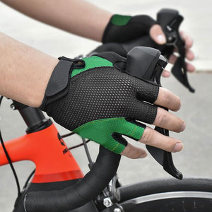 Fitness ciclismo guantes medio dedo hombres mujeres transpirable muñeca soporte gimnasio mancuerna guantes de levantamiento de pesas - Product Image 3