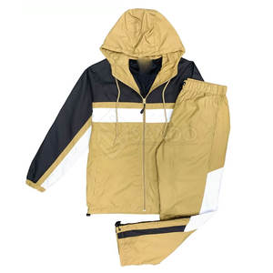 Conjunto de Chaqueta Cortavientos con Capucha para Hombre, Transpirable, para Invierno, Estilo Casual, Calidad Premium, 100% Algodón, Ligero, a Precio Razonable - Product Image 1