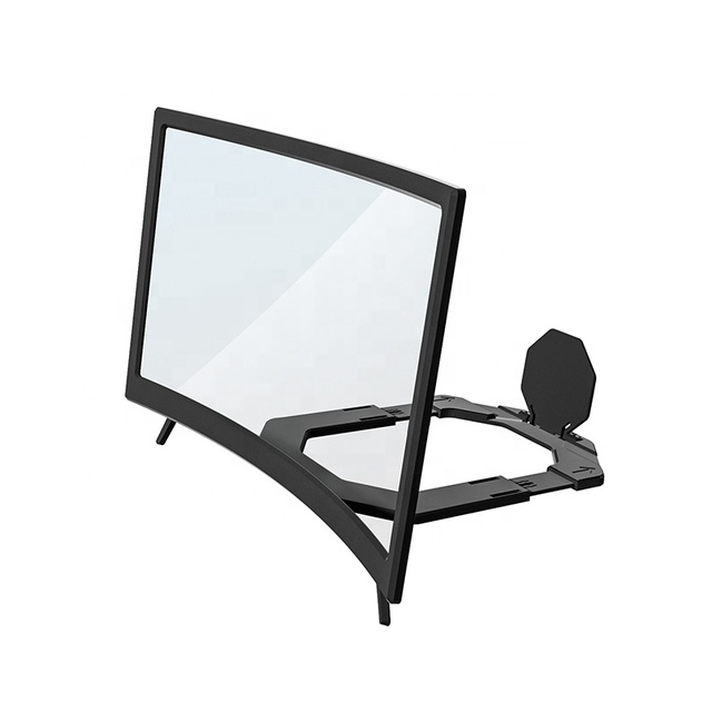 14 Inch Curved Screen HD Amplifier Enlarge Stand Cell Phone 3D Smartphone Video Screen Stand for Mobile Phone