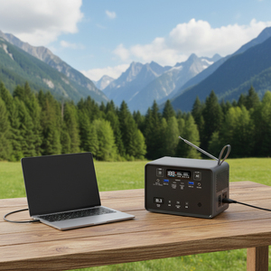 Estación de Energía Portátil para Exteriores de 100W, Radio FM, Batería LiFePO4 de 89.6Wh, Generador, Banco de Energía con Carga Rápida USB C para Laptop - Product Image 1