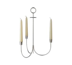 Portavelas de metal con acabado plateado de 3 brazos, diseño atractivo, tamaño personalizado, candelabro decorativo a precio competitivo - Product Image 5