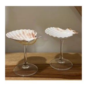 Exquisita copa de vino hecha a mano con Concha, respetuosa con el medio ambiente, para eventos y cenas en hoteles - Product Image 3