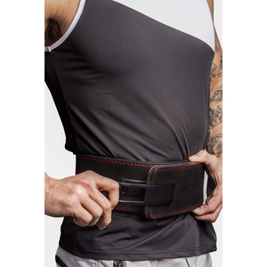 Ceinture de musculation en cuir suédé avec boucle à levier pour hommes, idéale pour les squats, les soulevés de terre et l'haltérophilie, vente en gros, logo personnalisé OEM - Product Image 4