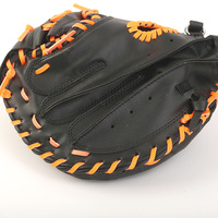 Guantes de Béisbol Transpirables de Primera Calidad, Guantes de Receptor de Cuero Genuino al por Mayor, Guantes de Equipos con Logotipo Personalizado Premium