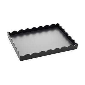 Plateau rectangulaire en laque festonnée artisanal élégant, plateau de service pour la décoration de table, vente en gros en provenance du Vietnam - Product Image 5