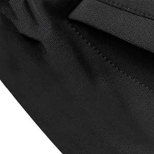 Conjunto de chándal ODM de poliéster y forro polar ajustado para hombre, sudadera con capucha y cremallera de dos piezas, ropa deportiva a prueba de viento al por mayor - Product Image 6