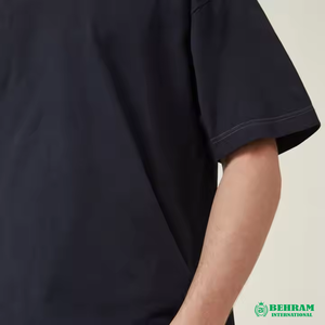 T-shirt décontracté pour homme en coton 100% lourd, coupe classique, col rond, design de logo personnalisé, lavage à l'acide, vintage, éco-responsable, streetwear - Product Image 4