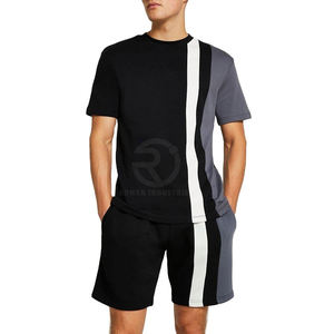 Survêtement imprimé mode estivale Ensemble chemise et short pour hommes Ensemble deux pièces style ample Ensemble short de survêtement décontracté - Product Image 2