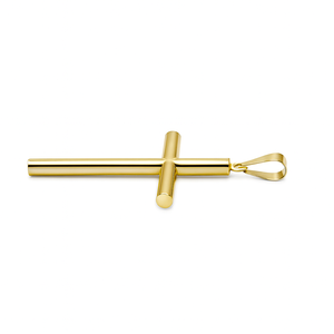 Handmade 14K Gold <b>Cross</b> Pendant Large Statement Solid Yellow Unisex Fine Pendant & Charm for <b>Men</b> & Women Religious Events Gift - Product Image 3