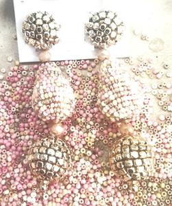 Wholesale Hot New Fashion Bohemian <b>Colorful</b> Woven Raffia <b>Beads</b> Knit Hoop Earrings Retro Geometric Women's Summer Vacation - Product Image 5