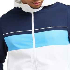 ชุดวอร์มกีฬาผู้ชายไซส์ใหญ่ ผ้าแห้งเร็ว ป้องกันรังสียูวี แบบลำลองสำหรับฤดูหนาว เสื้อแจ็คเก็ตซิปเต็มตัวและกางเกงจ็อกเกอร์ ชุดออกกำลังกาย - Product Image 4