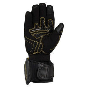Guantes largos de dedo completo para motocicleta, cuero completo con protección dura para nudillos para hombres con MOQ bajo con tela de alta calidad - Product Image 3
