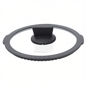 Tapa de Vidrio para Olla AMBIZIOSA de 16 cm, Transparente y Gris, para Utensilios de Cocina Tognana-WL558T1GRTG - Product Image 2