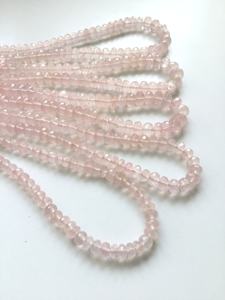 110กะรัตลูกปัดโรสควอตซ์เจียระไน1เส้นธรรมชาติสำหรับทำเครื่องประดับอัญมณี - Product Image 5