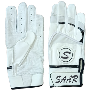 Gants de frappe de baseball et de softball en cuir Cabretta de haute qualité, à doigts entiers, fermeture velcro réglable, légers, super sportifs - Product Image 1