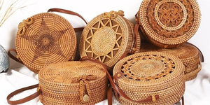 Exportación de Vietnam Bolso cruzado rectangular Bolso redondo Bolso de mano Material de bambú natural y ratán - Product Image 5