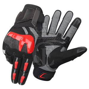 Guantes de carreras de cuero de alta calidad para deportes de moto Guantes de seguridad para montar con pantalla táctil - Product Image 1