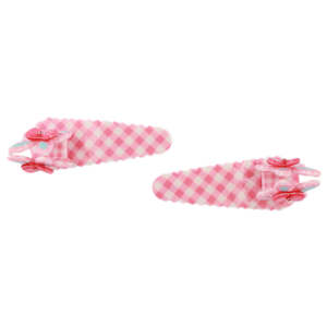 Girls Hair <b>Pin</b> 2 Pcs- Dark Pink - Product Image 2