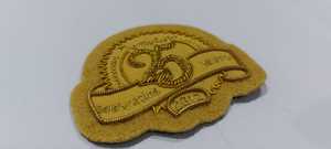 Badges Wok brodés à la main Emblèmes en polyester patchs avec fil d'aluminium pour étiquettes de vêtements techniques tissées - Product Image 2