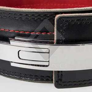 Courroie à levier de gymnastique en cuir de vachette personnalisée de haute qualité, sangle de protection et de levage de poids réglable en stock - Product Image 3