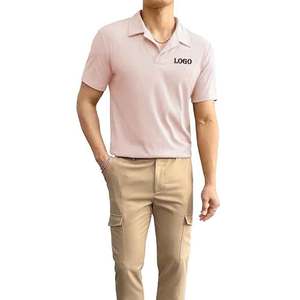 Polo avec logo personnalisé Édition rose Signature Style Polo Collection de logos roses T-shirt polo conique Design personnalisé - Product Image 4