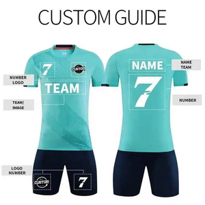 Conjunto de Fútbol Personalizado al por Mayor |   Proveedor de Equipaciones de Fútbol 100% Poliéster Antibacteriano Ligero para Todas las Temporadas - Product Image 2