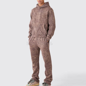 Survêtement pour homme de haute qualité fabriqué au Pakistan, logo personnalisé, effet usé, prix de gros, survêtements pour homme à prix avantageux - Product Image 1