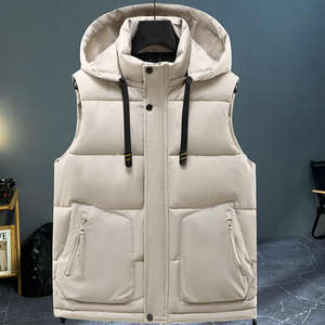 Chaleco Térmico Sin Mangas de Poliéster y Algodón Ecológico para Hombre, Talla Grande, Cálido, Informal, de Invierno, Venta al por Mayor de Fábrica - Product Image 4