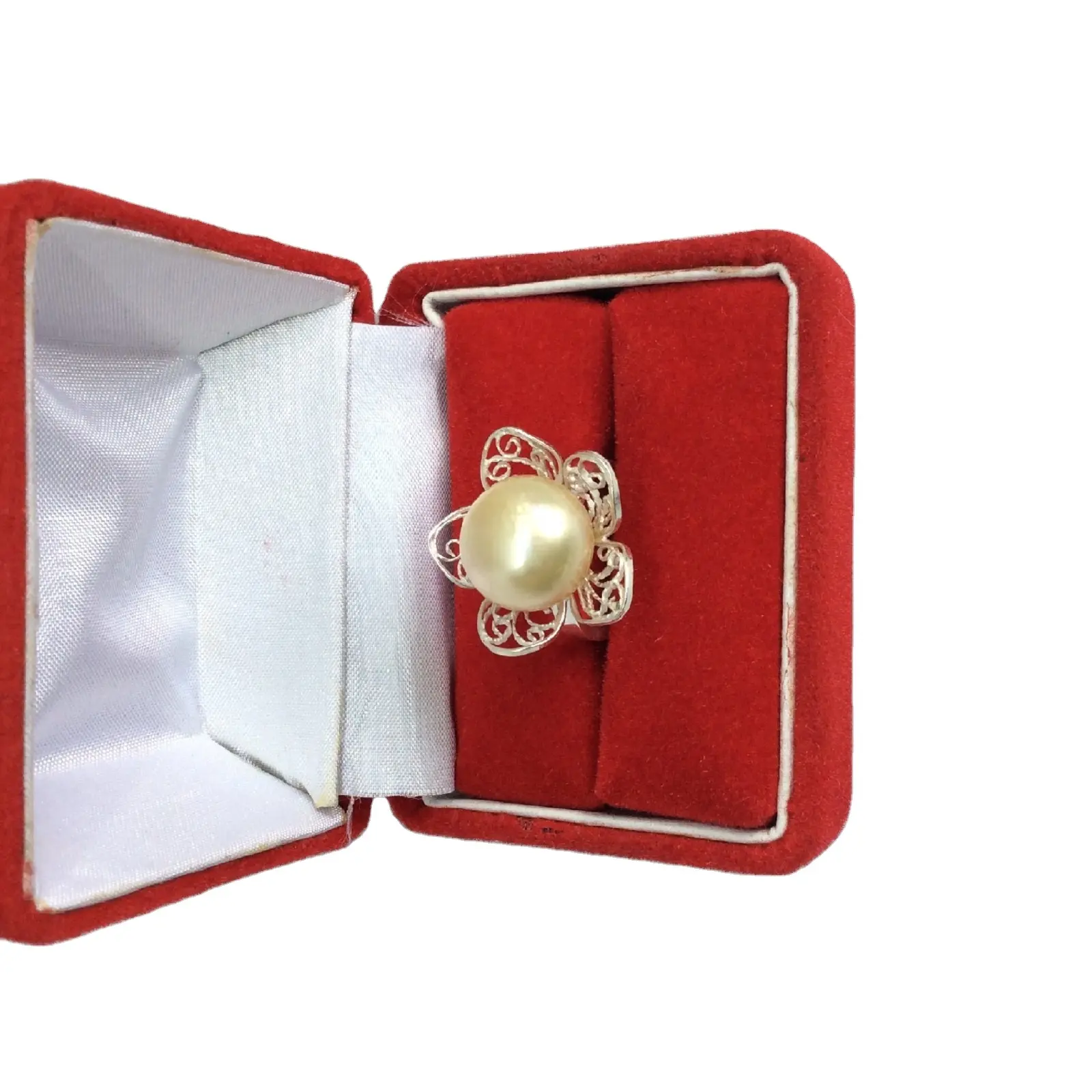 Customized Design Girls Sterling Silver Jewelry Ring Pearl Gemstone Natural Stone Crystal Ring For Export From Indonesia