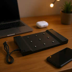 SMARTLY Station de charge et d'alimentation pour lampe noire de 51 cm, modèle 770533 BK - Product Image 3