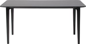 Juego de mesa de comedor rectangular moderna de mediados de siglo, acabado negro, madera maciza, teca, Hotel, Villa, muebles de comedor, embalaje de seguridad - Product Image 4