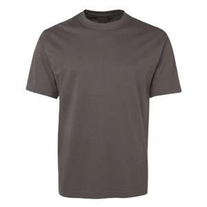 T-shirt uni à col rond et à séchage rapide pour homme, T-shirt uni en polyester et coton léger, nouvel arrivage avec impression de logo pour homme - Product Image 1