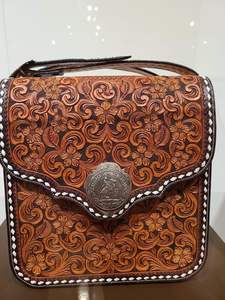 กระเป๋าสะพายไหล่หนังวัวแท้สไตล์คลาสสิกอุปกรณ์มือช่างหรูหราพร้อมกระเป๋าเงินย้อนยุคแนววินเทจ - Product Image 3