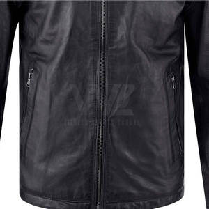 Chaqueta de Cuero para Hombre, Nueva Moda, Chaqueta de Cuero Cortavientos, Gran Venta - Product Image 6