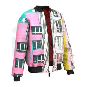 แจ็กเก็ตบอมเบอร์สำหรับผู้ชายเสื้อแจ็กเก็ตบอมเบอร์สำหรับแข่งรถกลางแจ้งแฟชั่นสำหรับฤดูหนาว - Product Image 2