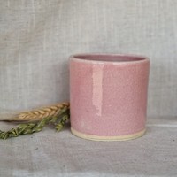 Pot de fleurs en céramique rose brillant, durable, pour plantes succulentes d'intérieur, élément de décoration moderne et élégant pour la maison