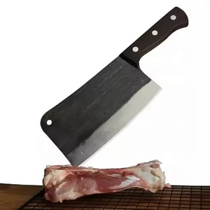 Cuchillo de cocina de hoja de Damasco de acero inoxidable hecho a mano con mango de madera de wengué y Funda de cuero genuino - Product Image 4