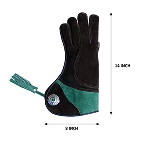 Gants professionnels en cuir de haute qualité pour la manipulation des oiseaux Gants Falcon pour la chasse et les soins en plein air pour animaux de compagnie Conception respirante - Product Image 3