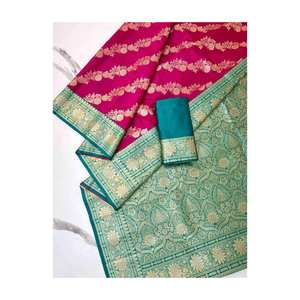 Saree élégant en soie douce pour tissage ethnique indien pour toutes les occasions - Product Image 6
