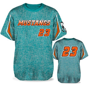 Maillots de Baseball pour Hommes Moins Cher Maille Sublimé Polyester Tissu Stock T Shirt Conception Vierge Nom de l'équipe Option Uniformes Tissu - Product Image 1