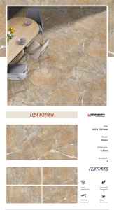 กระเบื้องพอร์ซเลนดิจิตอล600X1200mm ชั้นนำดีไซน์ยุโรปมันวาวสูงใช้ปูพื้นต้านเชื้อแบคทีเรียสำหรับห้องพรีเมียม - Product Image 2