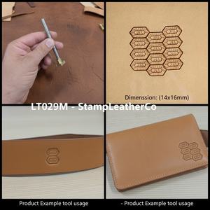 LT029M Tampon en cuir géométrique en nid d'abeille pour l'artisanat géométrique du cuir - Product Image 1