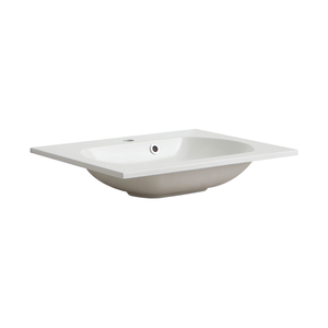 Lavabo da Incasso Koricini 60cm in Marmo Ricomposto per Mobile Bagno Modulare - Product Image 3