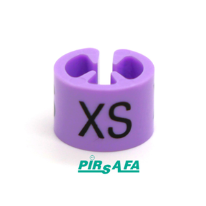 Pennarelli di dimensioni appendiabiti italiani Premium divisore in plastica personalizzato per vestiti pennarello di dimensioni riciclate per appendini - Product Image 3