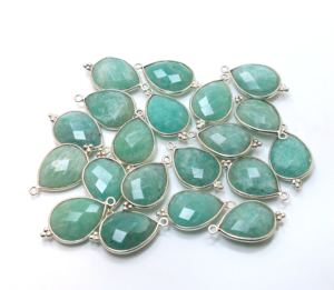 Colgante de Plata de Ley 925 con forma de pera facetada de amazonita Natural, joyería de plata elegante para bodas, fiestas, aniversarios - Product Image 1