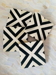 Posavasos de Lujo BURAQ HANDICRAT Hechos a Mano con Incrustaciones de Hueso, Estilo Animal, Duraderos, Diseño Personalizado, Colores Disponibles para Bodas y Festividades - Product Image 5