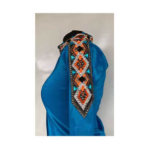 100% verre matériel extensible taffetas Bling équitation équestre Western Showmanship chemise confortable correspondant oreille - Product Image 5