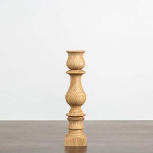 Portavelas y soportes de madera natural de diseño curvo a mano, Juego de 3 artículos de mesa, decoración de Navidad, soporte de vela iluminador - Product Image 3